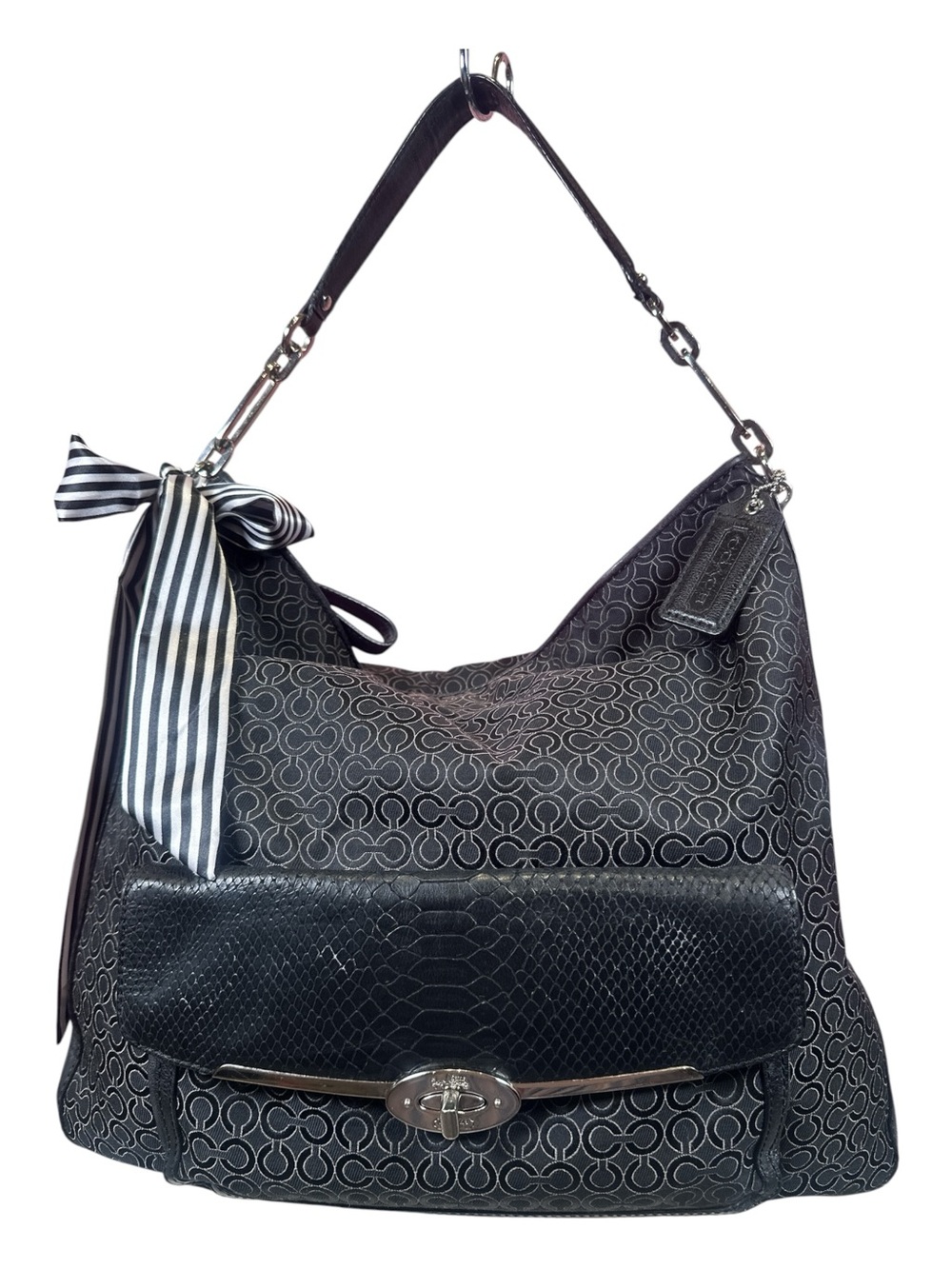 Coach Madison Art Signature Hobo Bag Like New